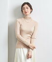 UNITED ARROWS シルクリブ タートルネック ニット ユナイテッドアローズ トップス ニット ブラック ホワイト ベージュ ネイビー グレー【送料無料】