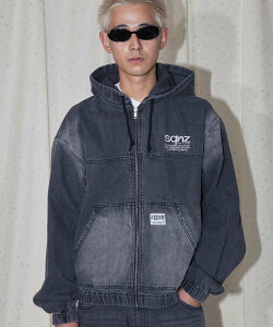 B ONE SOUL ��WEB���� / �u���[�`���H / �f�j���W�b�v�p�[�J�[ / sqnz washed denim jacket �i�o�� �W���P�b�g�E�A�E�^�[ ���̑��̃W���P�b�g�E�A�E�^�[ �u���[ �u���E�� �u���b�N �s���N�y���������z