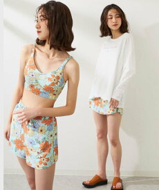 【SALE／50%OFF】Ocean Pacific Ocean Pacific 4点セット水着 (長袖Tシャツ・ブラトップ・パンツ・ショートパンツ） UVカット オーピー/ラスティー/セブンツー 水着・スイムグッズ 水着 ホワイト ピンク グリーン オレンジ【送料無料】