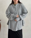 【WEB限定】ヘンリーネックフレアプルオーバー