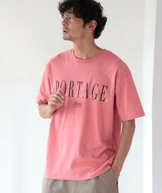 【SALE／50%OFF】B:MING by BEAMS Manhattan Portage / 2トーンロゴ プリントTシャツ ビームス アウトレット トップス カットソー・Tシャツ ホワイト ピンク