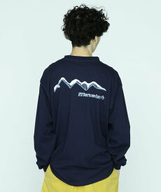 【SALE／40%OFF】MANASTASH MANASTASH/マナスタッシュ/CHILLIMESH L/S TEE ICY MT マナスタッシュ トップス カットソー・Tシャツ ネイビー ホワイト ピンク【送料無料】