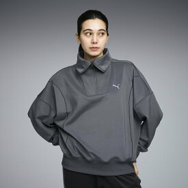 【SALE／46%OFF】PUMA ウィメンズ トレーニング トレイン エッジ ニット ハーフジップ トップ プーマ スポーツ・アウトドア用品 その他のスポーツ・アウトドア用品 グレー【送料無料】