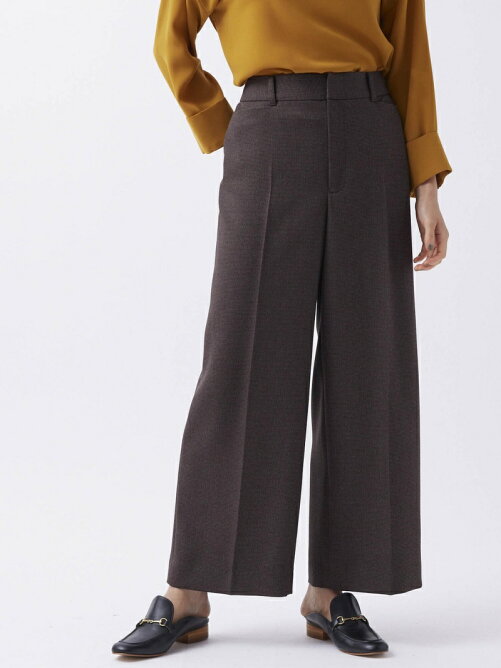 Lautreamont ツムギート ウール調ワイドストレートパンツ 洗濯機で洗える Rakuten Fashion 楽天ファッション 旧楽天ブランドアベニュー Dt0713