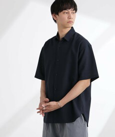【SALE／20%OFF】NANO universe ライトウェイトドライシャツ 半袖(セットアップ可) ナノユニバース トップス シャツ・ブラウス グレー ネイビー【送料無料】