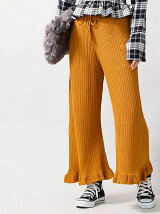 【Dukkah】(L)フリルニットパンツ