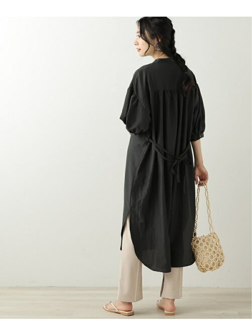 Ray Cassin Set C バンドカラーシャツワンピース サテンプリーツパンツ Rakuten Fashion 楽天ファッション 旧楽天ブランドアベニュー Da3714