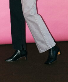 MAISON SPECIAL スクエアショートブーツ メゾンスペシャル シューズ・靴 ブーツ ブラック ブルー ホワイト ピンク シルバー【送料無料】