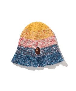 A BATHING APE GRADATION APE HEAD KNIT CAP �A �x�C�V���O �G�C�v �X�q �j�b�g�X�E�r�[�j�[ �u���[ �p�[�v���y���������z