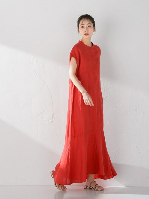 Droitelautreamont コットンリネンフレアワンピース 洗濯機で洗える Rakuten Fashion 楽天ファッション 旧楽天ブランドアベニュー Cz9715