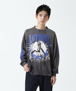 ROYAL FLASH SAINT MICHAEL/Zg}CP/KK_LS TEE/NOTHING IMP/BLACK CtbV gbvX Jbg\[ETVc ubNyz