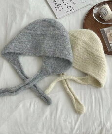 【SALE／20%OFF】HALEY PESCA HALEY PESCA/シャギーニット バラクラバ風キャップ チェルカ 帽子 ニット帽・ビーニー ブラウン ベージュ ブラック レッド ホワイト グレー