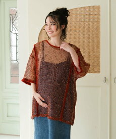 【SALE／50%OFF】LEPSIM 【産前・産後対応】マタニティ/2WAYネップメッシュプルオーバー レプシィム マタニティウェア・ベビー用品 マタニティトップス ブラック ベージュ レッド