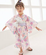 【SALE／10%OFF】petit main 紫陽花浴衣 ナルミヤオンライン 着物・浴衣・和装小物 浴衣 ピンク ネイビー…