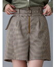 ダブルベルトショートパンツ