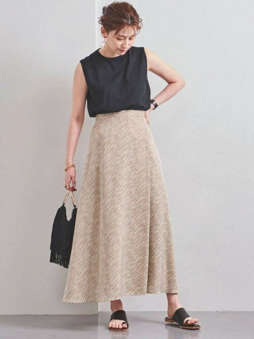 United Arrows Ltd Outlet Uwsc ゼブラプリント フレアスカート Rakuten Fashion 楽天ファッション 旧 楽天ブランドアベニュー Br9716