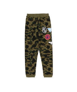 A BATHING APE 1ST CAMO PATCH PRINT SWEAT PANTS A xCVO GCv pc W[WEXEFbgpc O[ CG[yz