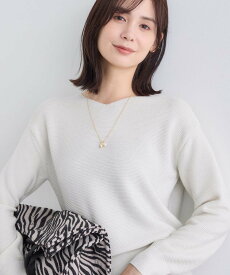 INDIVI 【ウール混ラメ素材】Vネック煌めきニット インディヴィ トップス ニット ブルー ワインレッド ホワイト ネイビー【送料無料】