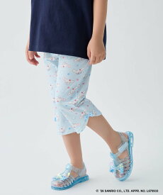 ANY KIDS 【サンリオキャラクターズ×ANY KIDS】ひんやり ファンシーレギンス エニィ 靴下・レッグウェア レギンス・スパッツ ピンク ベージュ パープル