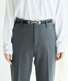 【SALE／30%OFF】ROPE' PICNIC PASSAGE メタルビットバックルスライドベルト ロペピクニック ファッション雑貨 ベルト ブラック ベージュ ネイビー