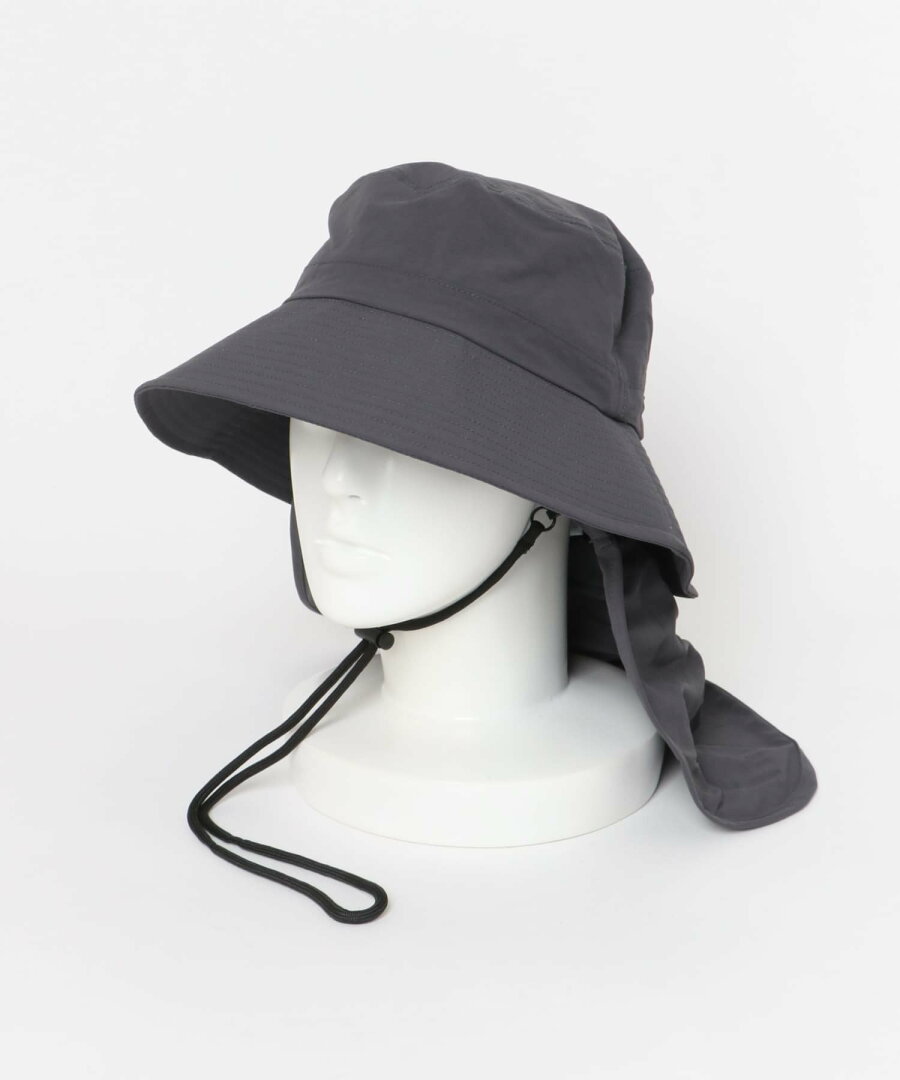 【SALE/20%OFF】SMELLY 『撥水/UVカット』サンシェードバケットハット スメリー 帽子 ハット ベージュ - メイン画像 9