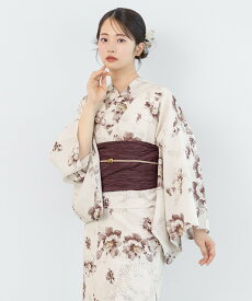 SOUBIEN 浴衣2点セット レディース(浴衣+帯) ソウビエン 着物・浴衣・和装小物 浴衣 ブルー ワインレッド グレー【送料無料】