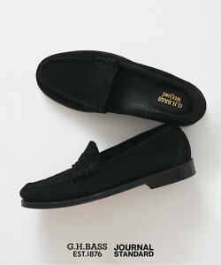 JOURNAL STANDARD G.H.BASS / �W�[ �G�C�` �o�X �ʒ� LARSON MOC--SUEDE �W���[�i�� �X�^���_�[�h �V���[�Y�E�C ���[�t�@�[ �u���b�N�y���������z