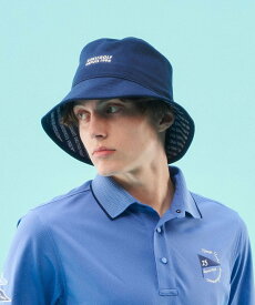 23区GOLF 【UNISEX】暑さ対策にお勧め!クーリング バケットハット ニジュウサンクゴルフ 帽子 キャップ ネイビー ホワイト【送料無料】