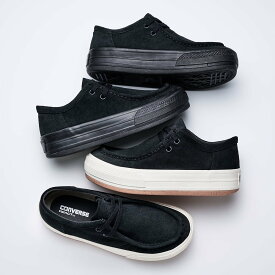 CONVERSE 【CONVERSE 公式】ALL STAR (R) BOARDERSTAR MOCCASIN OX/ 【コンバース 公式】オールスター　(R)　ボーダースター　モカシン　OX　厚底　ローカット コンバース シューズ・靴 スニーカー ブラック【送料無料】