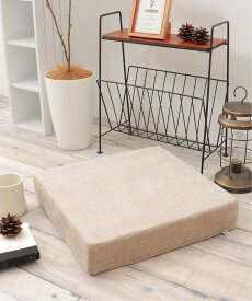 【SALE／20%OFF】LBC with Life ベロアコンビシートクッション スクエア H8cm エルビーシー インテリア・生活雑貨 クッション・クッションカバー ベージュ グレー