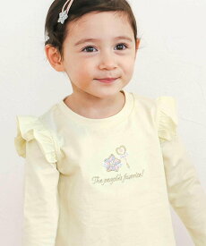 【SALE／14%OFF】SLAP SLIP 【スララク/防汚加工/オーガニックコットン】ときめき女の子長袖Tシャツ(80~130cm) ベベ オンライン ストア トップス カットソー・Tシャツ ピンク パープル イエロー ホワイト ネイビー