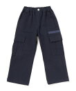 ストレッチキャンバス カーゴワイドパンツ(110~160cm)