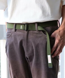 B:MING by BEAMS UNIVERSAL OVERALL * B:MING by BEAMS / 別注 CANVAS BELT ビーミング ライフストア バイ ビームス ファッション雑貨 ベルト グリーン ベージュ ブラック