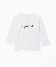 agnes b. ENFANT S137 L TS ベビー ロゴTシャツ アニエスベー トップス カットソー・Tシャツ ホワイト【送料無料】