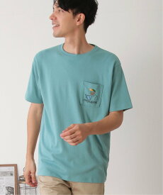 【SALE／25%OFF】ikka ブックマンサガラ刺繍ポケTシャツ イッカ トップス カットソー・Tシャツ グレー ホワイト グリーン