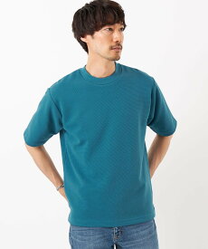 【SALE／40%OFF】UNITED ARROWS green label relaxing GIZAコットン リップル ワイドカラー Tシャツ ユナイテッドアローズ アウトレット トップス カットソー・Tシャツ ブルー ホワイト グレー