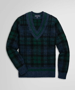 �ySALE�^50%OFF�zBROOKS BROTHERS �u���b�V���h�E�[�� �u���b�N�E�H�b�` V�l�b�N�e�j�X�Z�[�^�[ �u���b�N�X �u���U�[�Y �g�b�v�X �j�b�g �l�C�r�[�y���������z