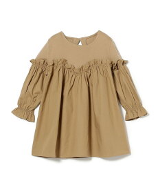 【SALE／60%OFF】B:MING by BEAMS 切替 フリルワンピース(90~140cm) ビームス アウトレット ワンピース・ドレス その他のワンピース・ドレス ブラック ベージュ ブルー