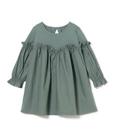 【SALE／60%OFF】B:MING by BEAMS 切替 フリルワンピース(90~140cm) ビームス アウトレット ワンピース・ドレス その他のワンピース・ドレス ブラック ベージュ ブルー