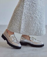 【SALE／20%OFF】ALUNE SEVEN TWELVE THIRTY 【レイン対応】ビジューバックルローファー セヴントゥエル…