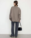 《WEB限定カラーあり/追加3》ダブルフェイスジャージースナップカーディガン