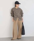 《WEB限定カラーあり/追加3》ダブルフェイスジャージースナップカーディガン
