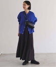 《WEB限定カラーあり/追加3》ダブルフェイスジャージースナップカーディガン