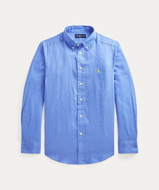 POLO RALPH LAUREN (ボーイズ 8才~20才)リネン シャツ ラルフローレン トップス シャツ・ブラウス ブルー【送料無料】