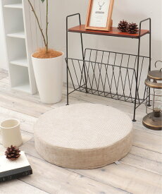 【SALE／20%OFF】LBC with Life ベロアコンビシートクッション ラウンド H8cm エルビーシー インテリア・生活雑貨 クッション・クッションカバー グレー ベージュ