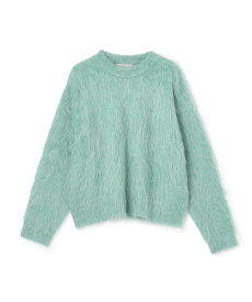 【SALE／33%OFF】UNFILO アルパカシャギー クルーネック プルオーバー アンフィーロ トップス ニット ベージュ グリーン グレー【送料無料】