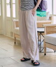 <低身長サイズあり>リネンレーヨンイージーパンツ/コットンイージーパンツ/楽ちんパンツ 全10色