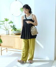 <低身長サイズあり>リネンレーヨンイージーパンツ/コットンイージーパンツ/楽ちんパンツ 全10色
