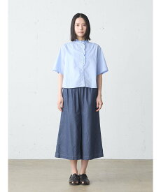【SALE／20%OFF】MidiUmi MidiUmi デニムキュロット マーコート パンツ その他のパンツ ブルー ホワイト【送料無料】