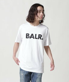 B'2nd BALR./ボーラー/BRAND STRAIGHT T-SHIRT/正規商品 ビーセカンド トップス カットソー・Tシャツ ホワイト ブラック【送料無料】